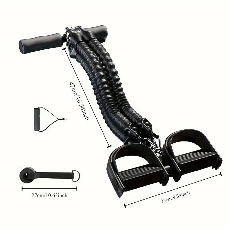 Home Gym Routine - Pedaalspanningstouwtrekker Oefening thuis Multifunctionele fitnessoefening Weerstandsband