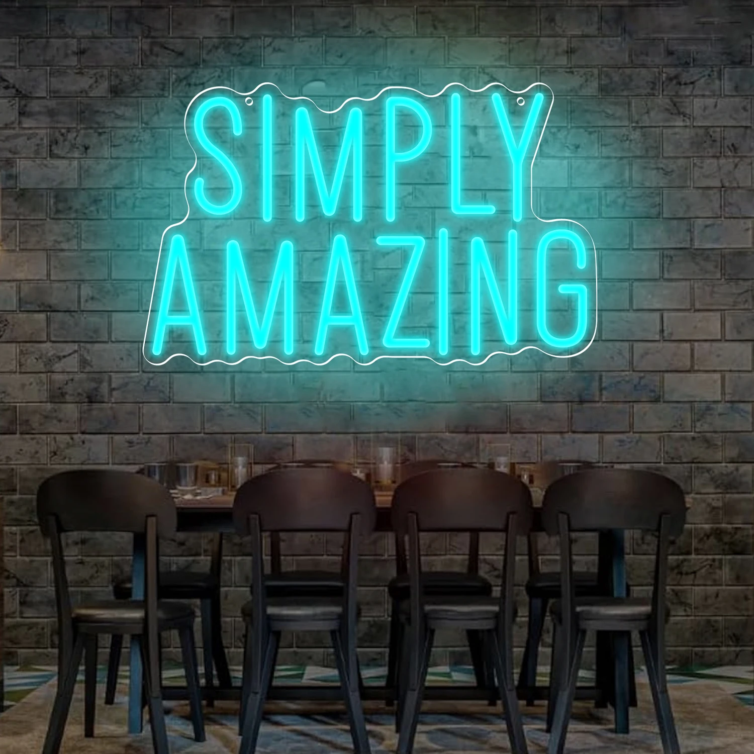 Home Gym Neon Sign - Eenvoudigweg geweldig neonbord met een motiverend