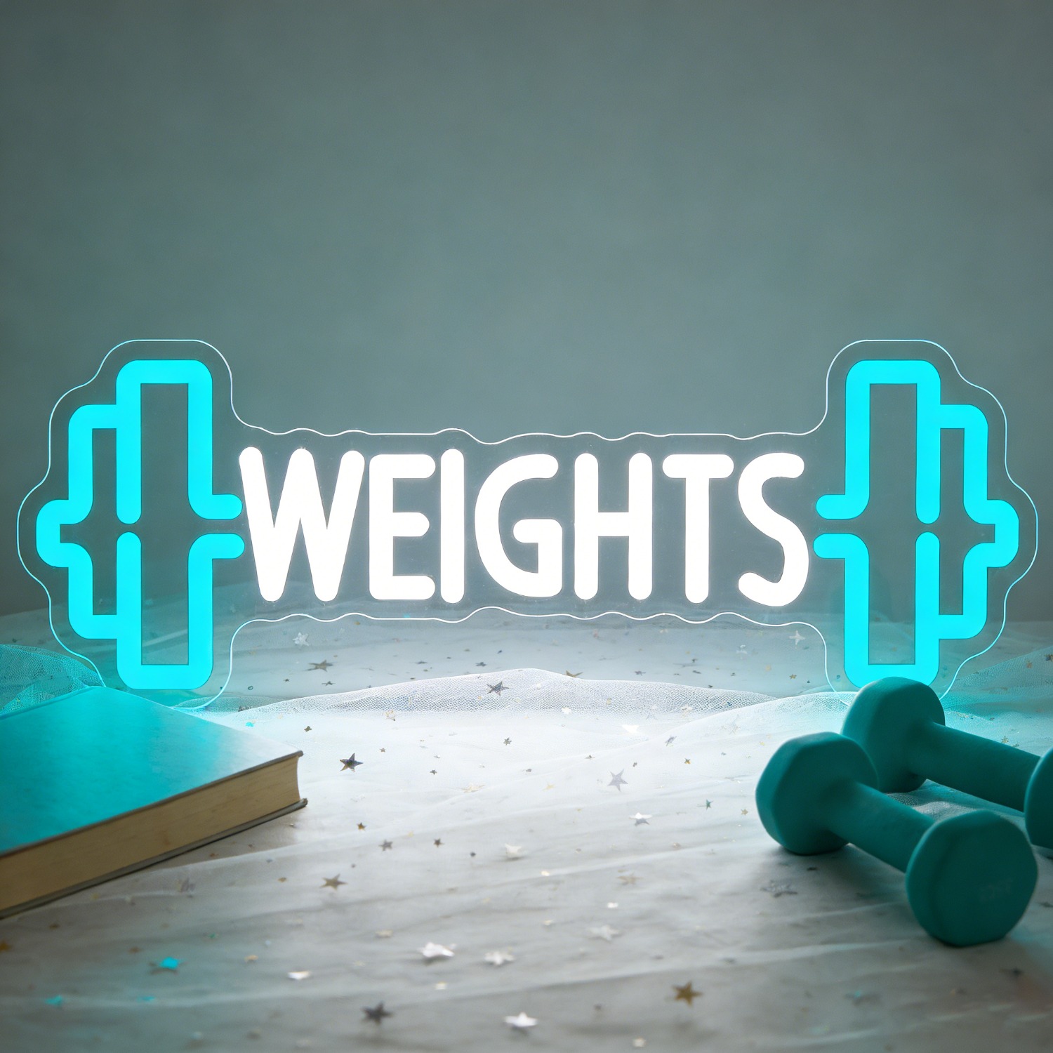 Gewichten Dumbbell Neon Sign L - Home Gym Neon Sign recensie en prijs