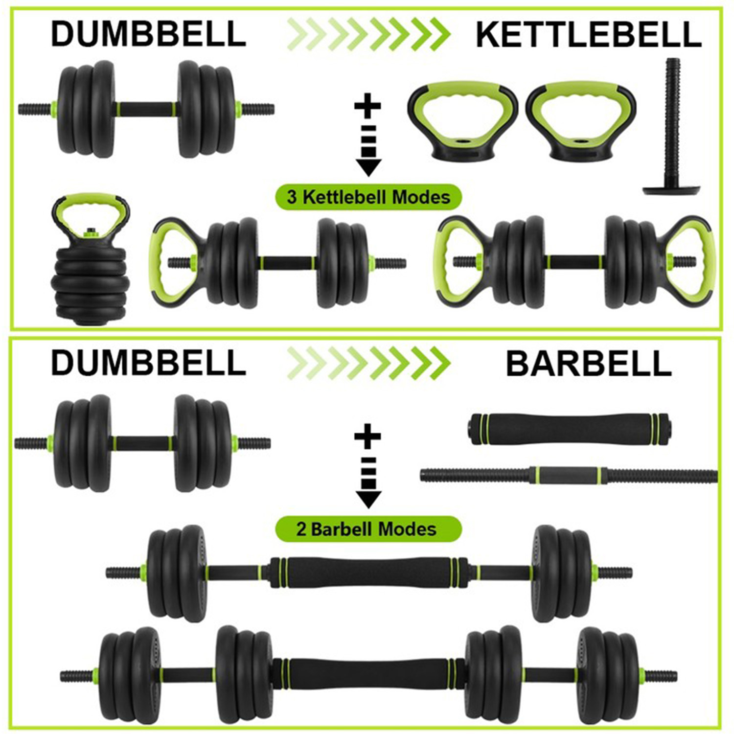 4-in-1 verstelbare dumbbellset - Home Gym Equipment Set recensie en prijs