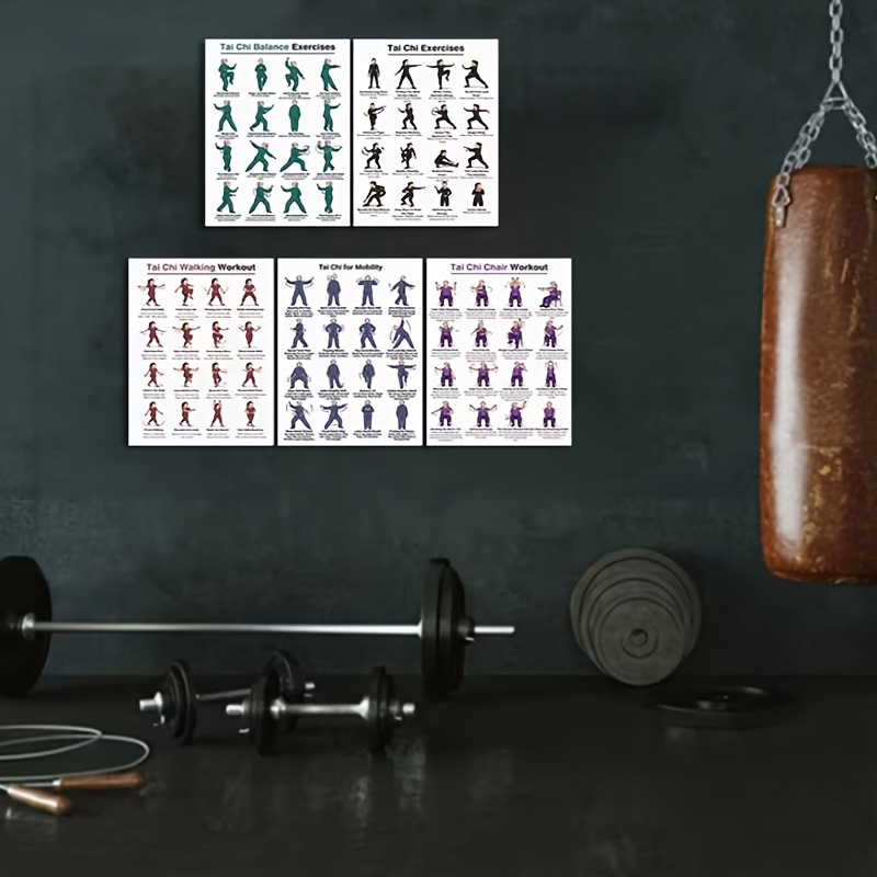 A4-formaat 5 stuks Tai Chi oef - Home Gym Routine recensie en prijs