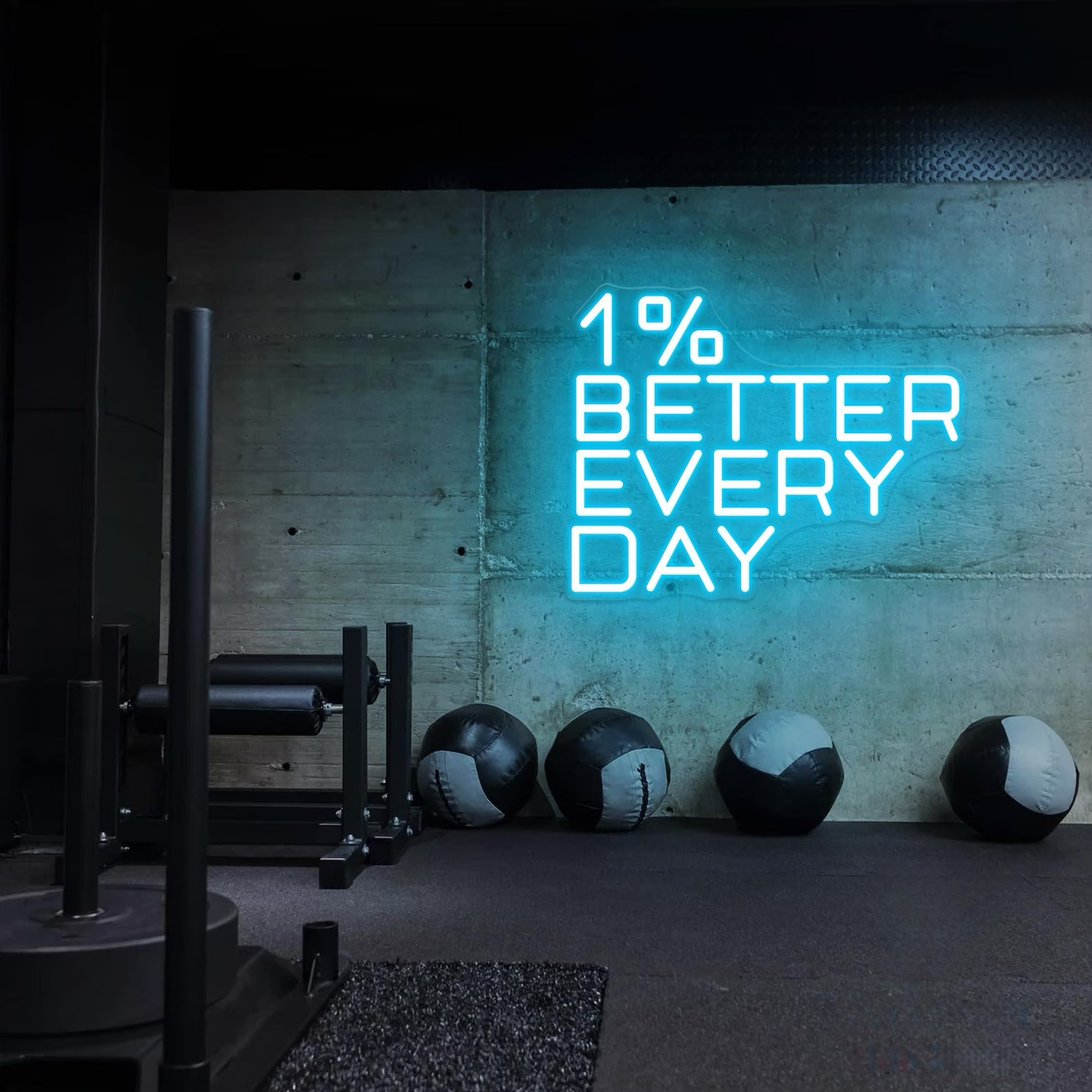 1% beter elke dag neonreclame, - Home Gym Neon Sign recensie en prijs