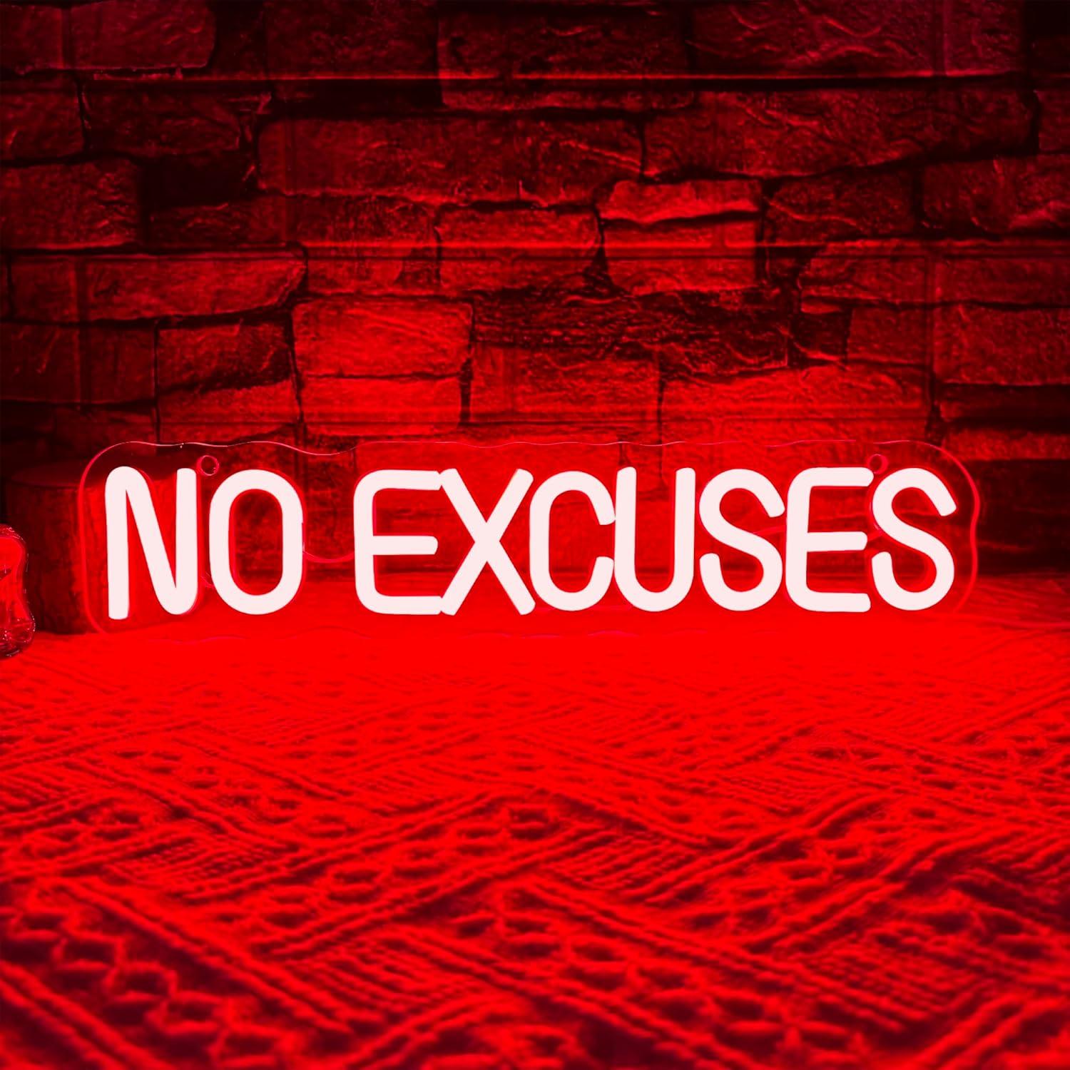 Geen Excuses Neonbord USB Dimb - Home Gym Neon Sign recensie en prijs